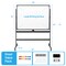 Costway 48''x36'' Mobile Magnetic Double-Sided Reversible Whiteboard Height Adjust